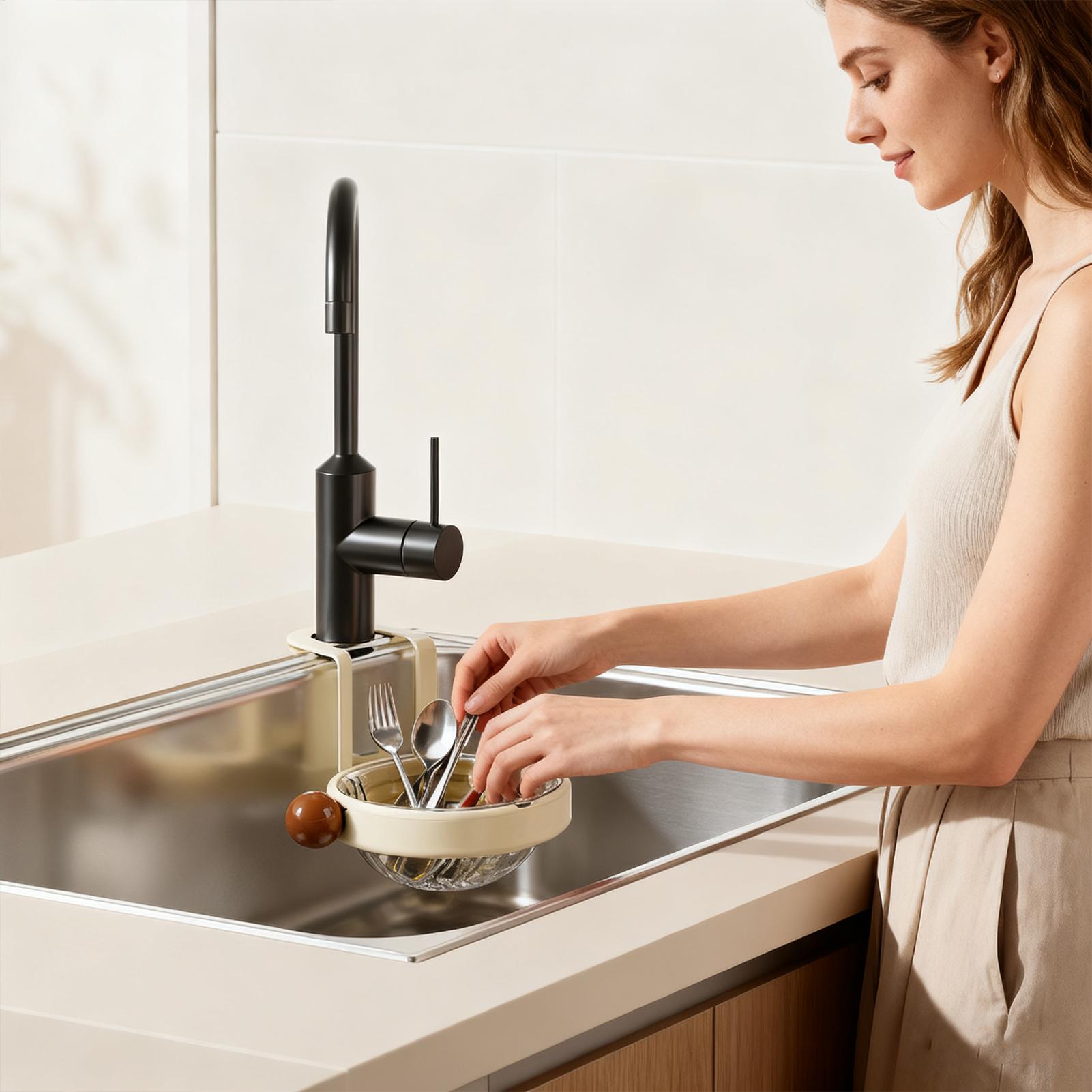 Home Cooking Meal - Sink Drain Basket Kitchen Automatic Dumping