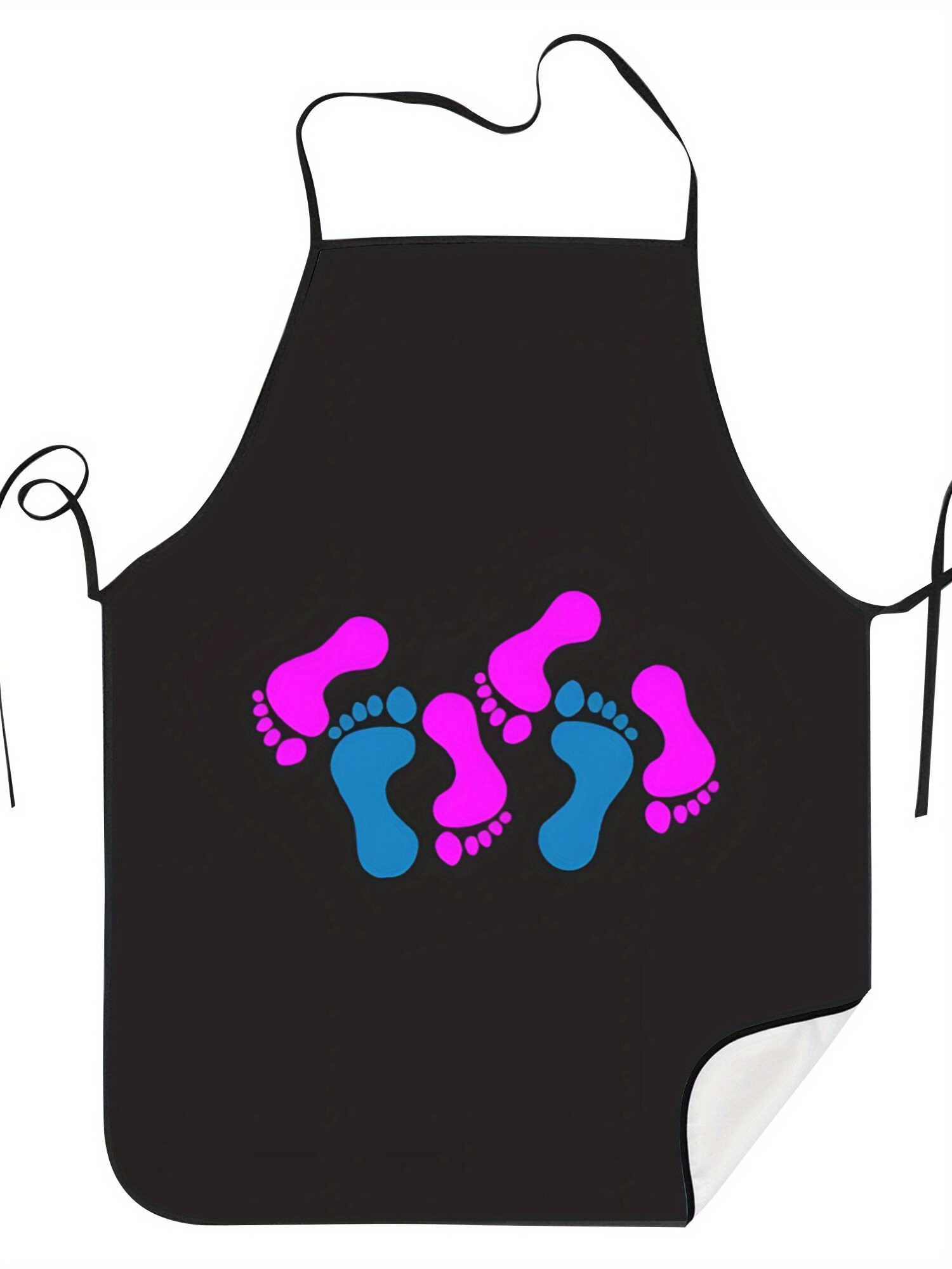 Home Cooking Chef - Baby Feet Kitchen Apron Pink Blue