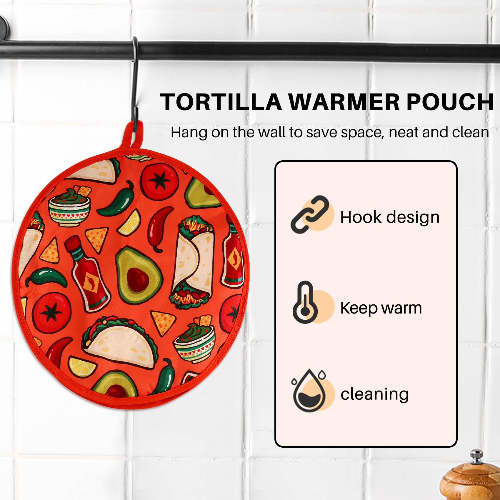 12Inch Cloth Bag For Burrito,P - Tortilla Warmer Cloth review and price