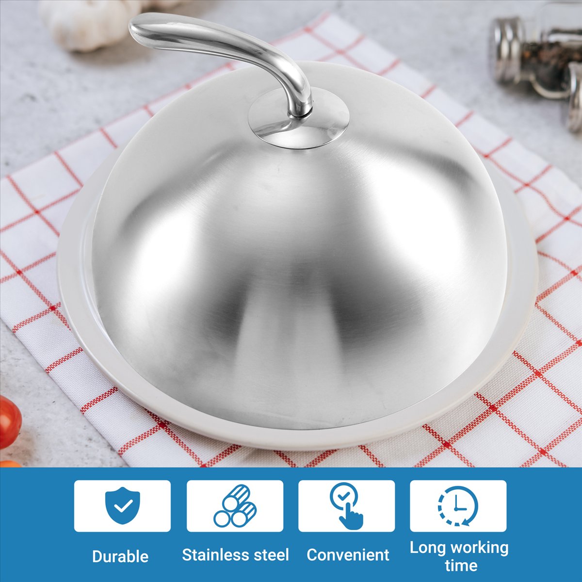 1Pcs 24cm Stainless Steel Stea - Home Cooking Meal review and price