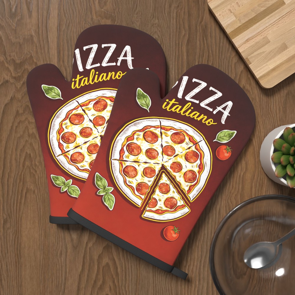 Pizza Italiano Print Oven Mitt - Home Cooking Chef review and price