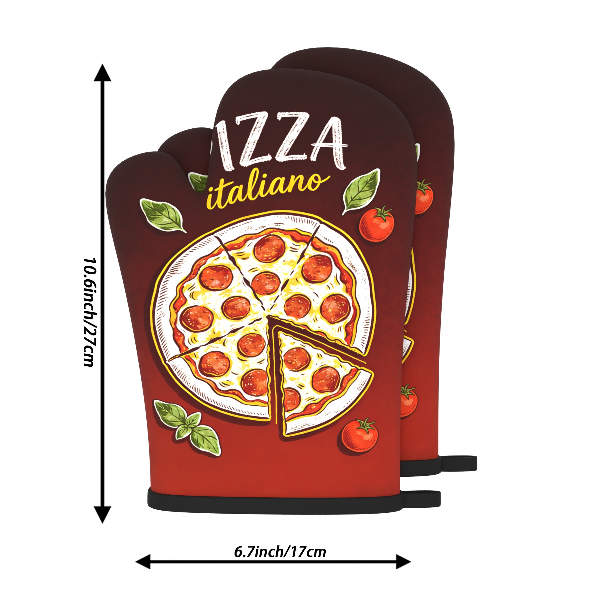 Pizza Italiano Print Oven Mitt - Home Cooking Chef review and price