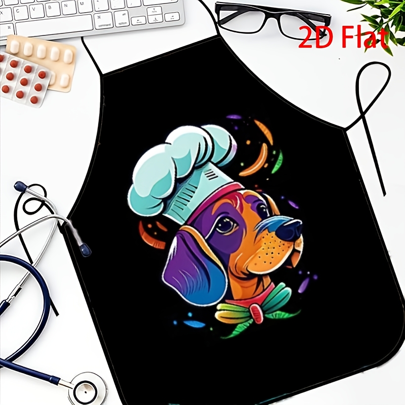Funny Dog Chef Apron, Colorful - Home Cooking Chef review and price