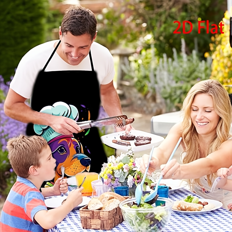 Funny Dog Chef Apron, Colorful - Home Cooking Chef review and price