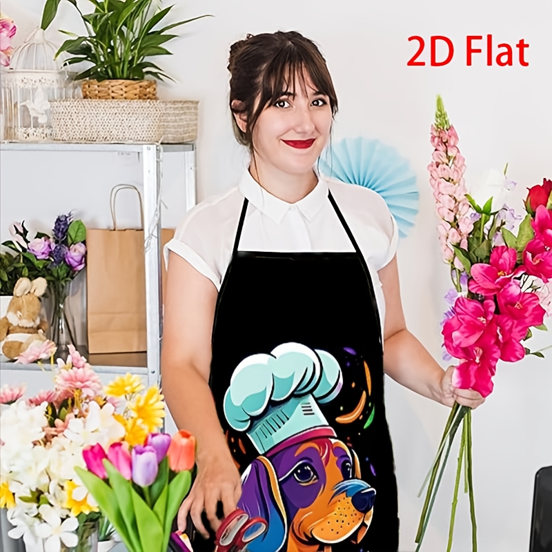 Funny Dog Chef Apron, Colorful - Home Cooking Chef review and price