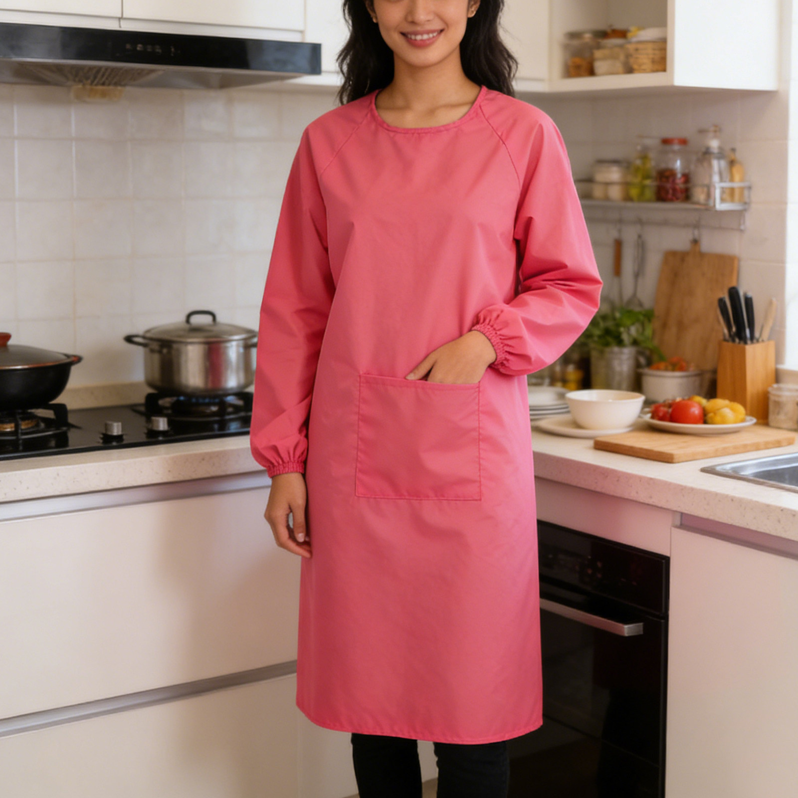 Long Sleeve Waterproof Apron S - Home Cooking Dog Food review and price