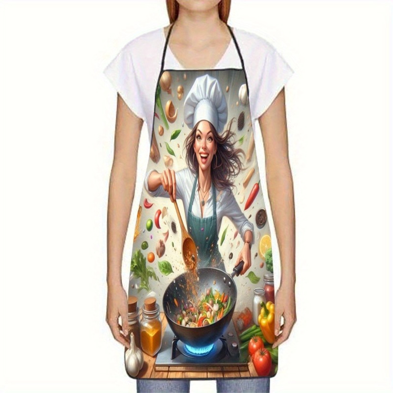 Vegetable Cooking Print Apron, - Home Cooking Chef review and price
