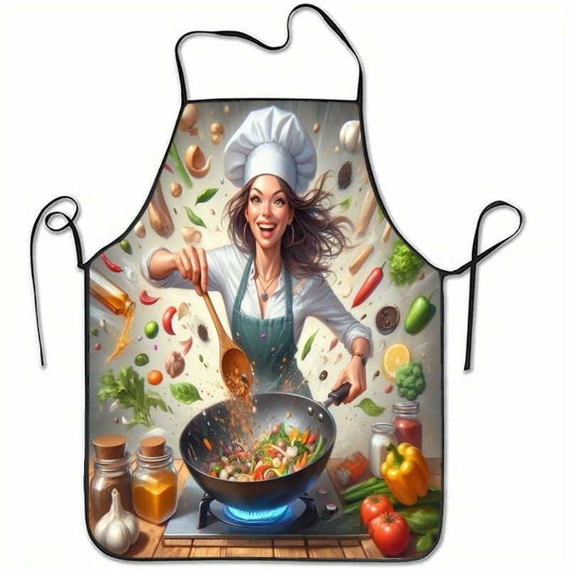 Vegetable Cooking Print Apron, - Home Cooking Chef review and price