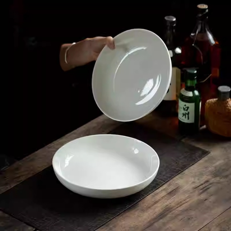 9.6 Inch White Porcelain Deep  - Home Cooking Meal review and price