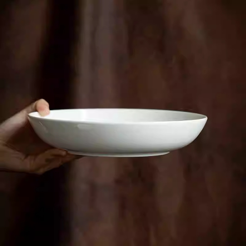 9.6 Inch White Porcelain Deep  - Home Cooking Meal review and price