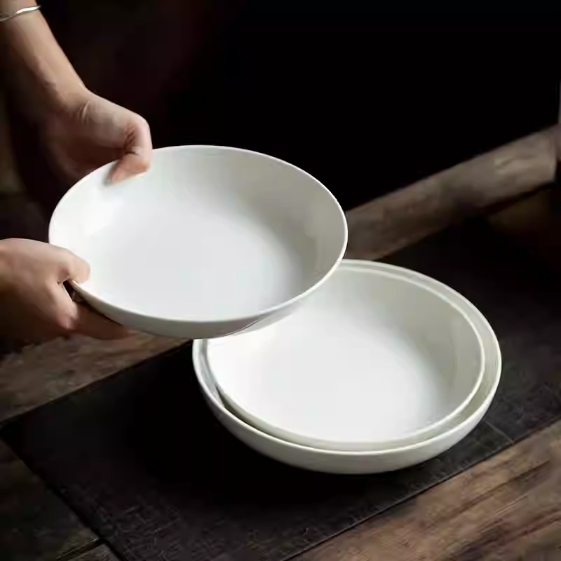 9.6 Inch White Porcelain Deep  - Home Cooking Meal review and price