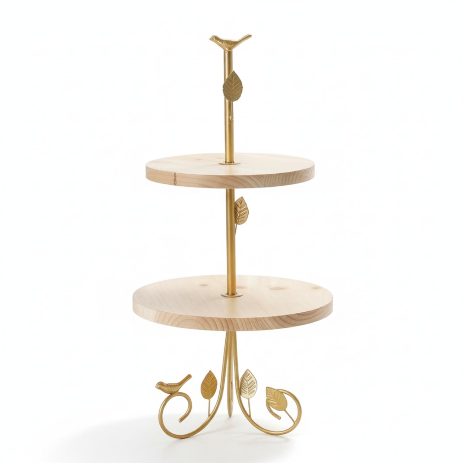 Two-Tier Dessert Stand Gold Cu - Home Cooking Host review and price