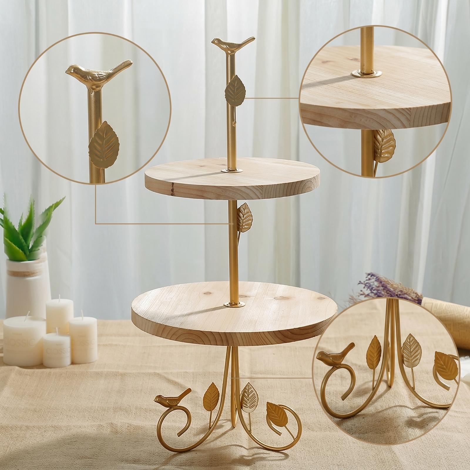 Two-Tier Dessert Stand Gold Cu - Home Cooking Host review and price