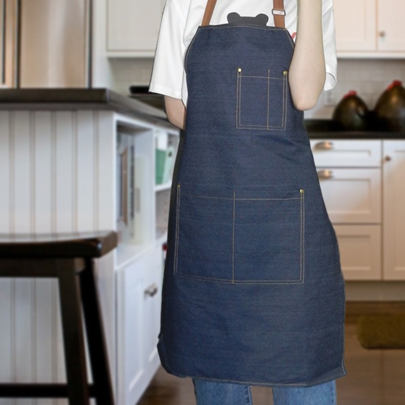 Denim Work Apron for Men Women - Home Cooking Work review and price