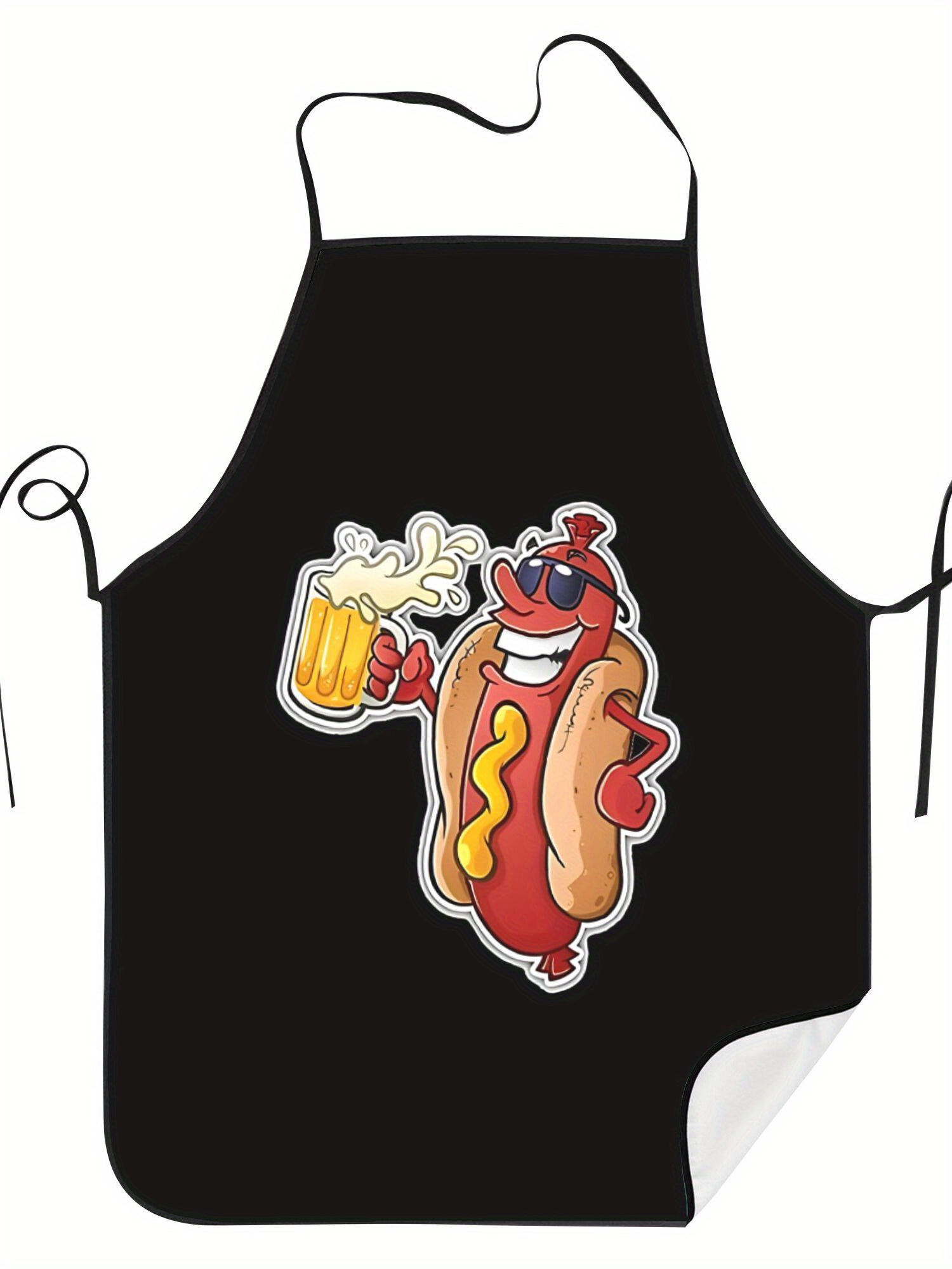 Hot Dog Pattern Print Apron, F - Home Cooking Dog Food review and price